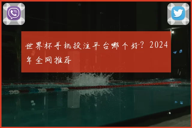 世界杯手机投注平台哪个好？2024年全网推荐